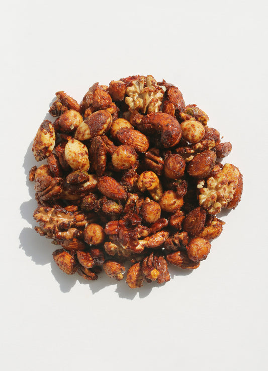 FIRE PEPPER CINNAMON HONEY NUT-MIX - Large Wrapped Jar 700g